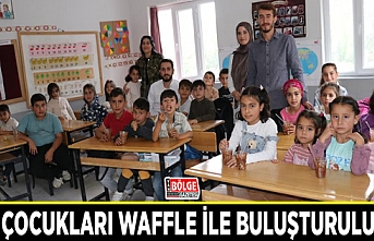 Köy çocukları waffle ile buluşturuluyor