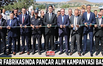 Şeker fabrikasında pancar alım kampanyası başladı