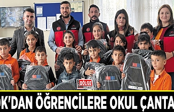 TKDK'dan öğrencilere okul çantası…