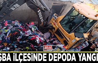 Tuşba ilçesinde depoda yangın…