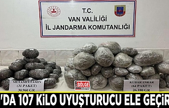 Van'da 107 kilo uyuşturucu ele geçirildi