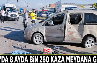 Van'da 8 ayda bin 260 kaza meydana geldi