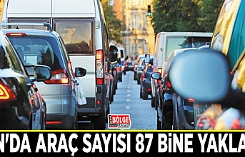 Van'da araç sayısı 87 bine yaklaştı