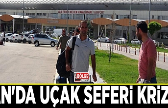 Van'da uçak seferi krizi