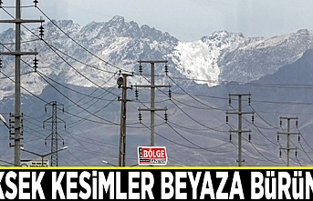 Yüksek kesimler beyaza büründü