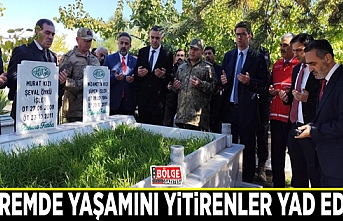 Depremde yaşamını yitirenler yad edildi