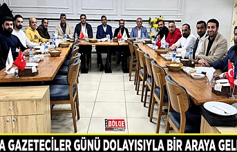 Dünya Gazeteciler günü dolayısıyla bir araya geldiler