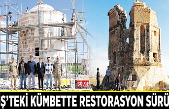 Erciş’teki kümbette restorasyon sürüyor