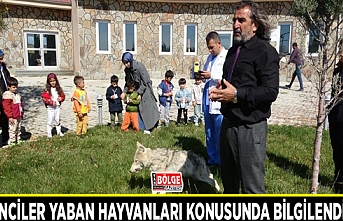 Öğrenciler yaban hayvanları konusunda bilgilendirildi