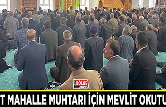 Şehit mahalle muhtarı için mevlit okutuldu