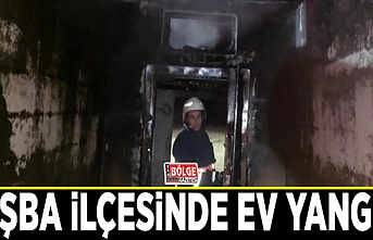 Tuşba ilçesinde ev yangını