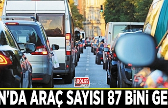 Van'da araç sayısı 87 bini geçti