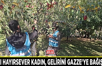 Vanlı hayırsever kadın, gelirini Gazze'ye bağışladı