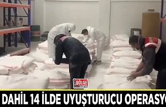 Van dahil 14 ilde uyuşturucu operasyonu