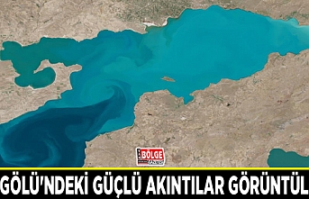 Van Gölü'ndeki güçlü akıntılar görüntülendi