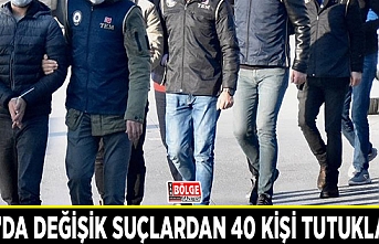 Van’da değişik suçlardan 40 kişi tutuklandı