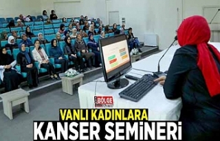 Vanlı kadınlara kanser semineri