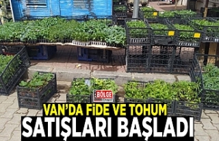 Van’da fide ve tohum satışları başladı