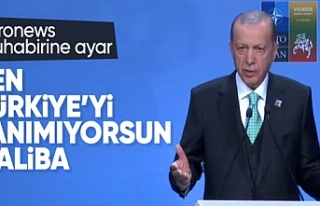 Cumhurbaşkanı Erdoğan'dan Euronews muhabirine:...