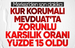 Zorunlu karşılık oranlarında değişiklik Resmi...