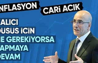 Mehmet Şimşek'ten enflasyon mesajı