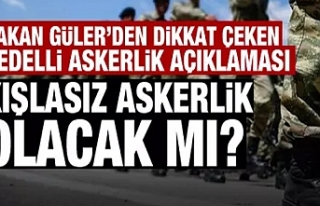 Kışlasız askerlik olacak mı? Bakan Gülerden dikkat...