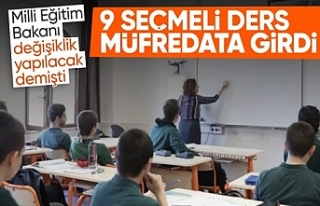 Ortaokul ve liselerde 9 yeni seçmeli ders müfredata...