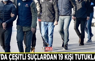 Van'da çeşitli suçlardan 19 kişi tutuklandı