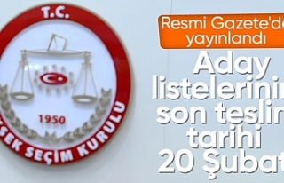 Aday listelerinin teslim yöntemlerine ilişkin YSK...