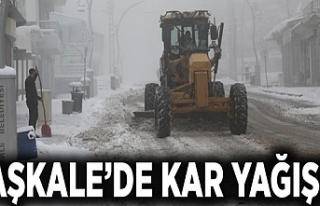 Başkale’de kar yağışı