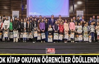 En çok kitap okuyan öğrenciler ödüllendirildi