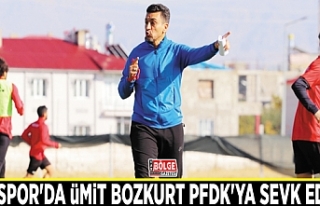 Vanspor'da Ümit Bozkurt PFDK'ya sevk edildi