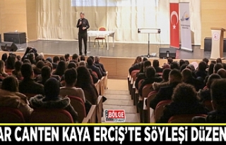 Yazar Canten Kaya Erciş’te söyleşi düzenledi