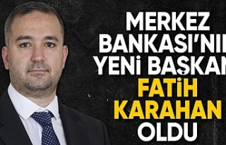 Merkez Bankası'nın yeni başkanı Fatih Karahan...