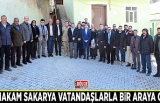 Kaymakam Sakarya vatandaşlarla bir araya geldi