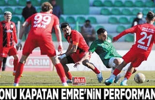 Vanspor'da sezonu kapatan Emre'nin performansı…