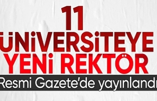 11 üniversiteye rektör ataması Resmi Gazete'de