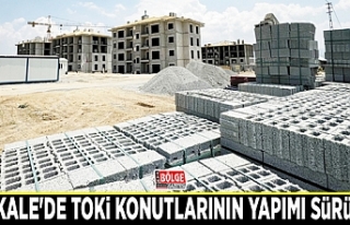 Başkale'de TOKİ konutlarının yapımı sürüyor