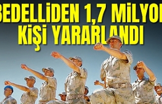 Bedelliden 1.7 milyon kişi yararlandı