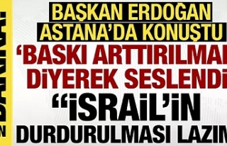 Cumhurbaşkanı Erdoğan: İsrail üzerindeki baskı...