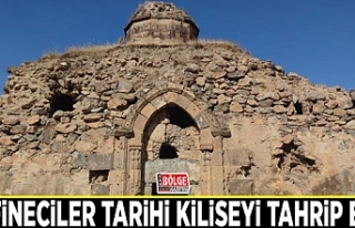 Defineciler tarihi kiliseyi tahrip etti