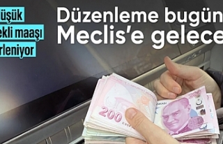 En düşük emekli aylığı düzenlemesi bugün Meclis'e...