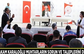 Kaymakam Karaloğlu muhtarların sorun ve taleplerini...