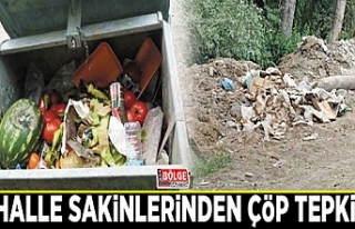 Mahalle sakinlerinden çöp tepkisi…