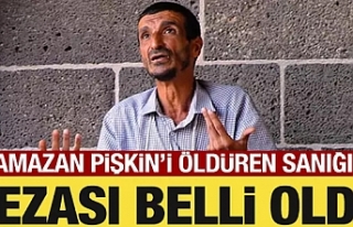 Ramazan Pişkin'i öldüren sanığa müebbet...