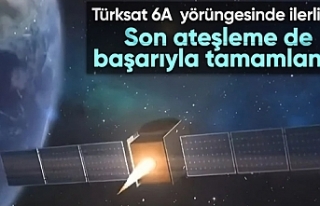 Türksat 6A'nın 5. ve son ateşlemesi başarıyla...