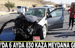 Van'da 6 ayda 830 kaza meydana geldi