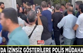 Van'da izinsiz gösterilere polis müdahalesi