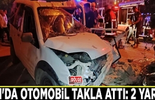 Van'da otomobil takla attı: 2 yaralı