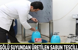 Van Gölü suyundan üretilen sabun tescillendi